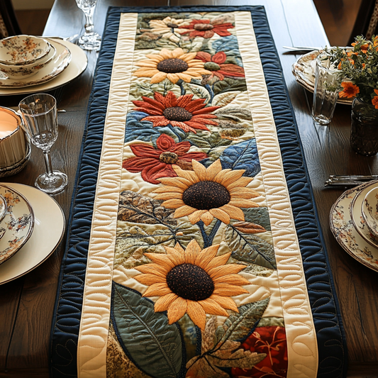 Sunflower Dreams Quilted Table Runner NCU0DV3462