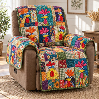 Sunflower Farmhouse Charm Quilted Sofa Cover NCU0PT12286