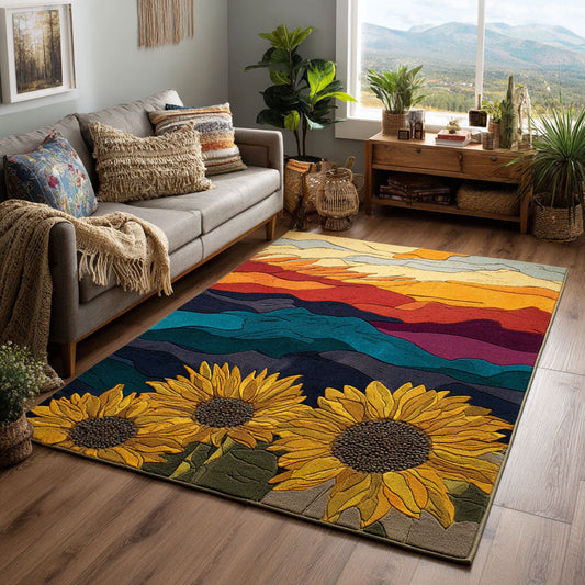Sunflower Fields Area Rug NCU0TV504
