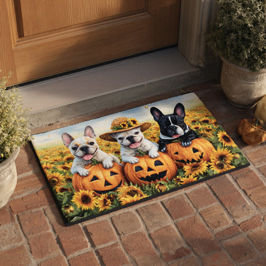 Sunflower French Bulldog Doormat NCU0HH551