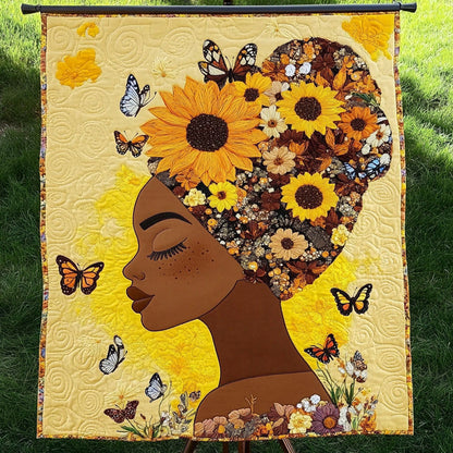 Sunflower Glow Quilted Blanket NCU0NT3384