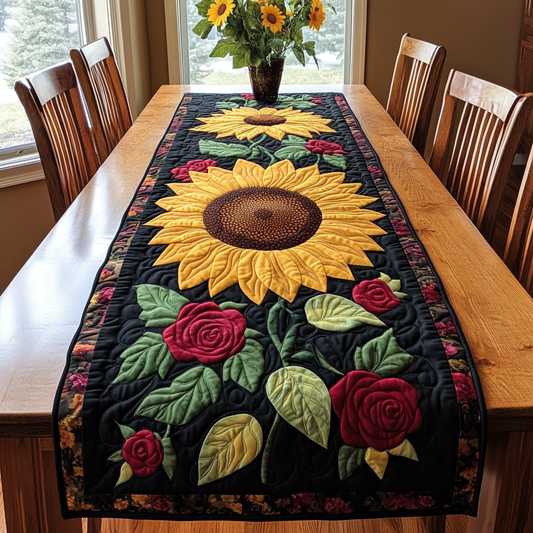 Sunflower Glow Quilted Table Runner NCU0DK8596