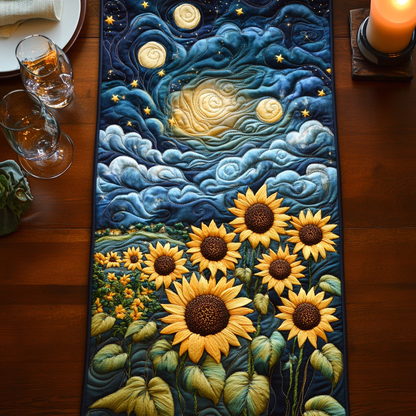 Sunflower Glow Quilted Table Runner NCU0VH2373