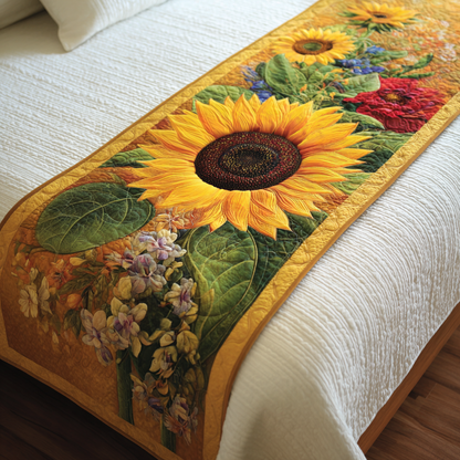 Sunflower Grace Quilted Bed Runner NCU0DK9195