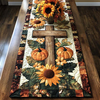Sunflower Grace Quilted Table Runner NCU0NT9018