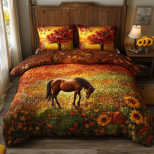 Sunflower Grove 3-Piece Quilted Bedding Set NCU0NT8926