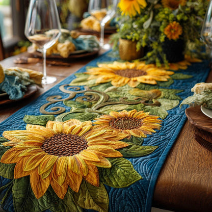 Sunflower Haven Quilted Table Runner NCU0DV9445