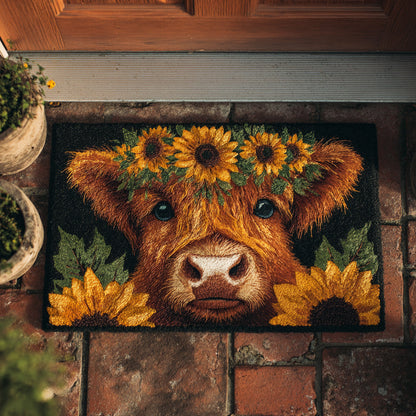 Sunflower Highland Doormat NCU0HH928