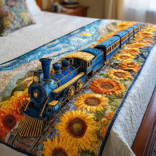 Sunflower Journey Quilted Bed Runner NCU0TV687