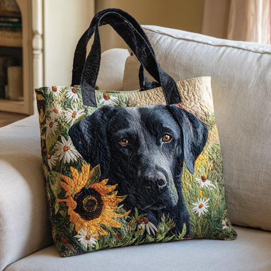 Sunflower Lab Field Quilted Tote Bag NCU0HH853