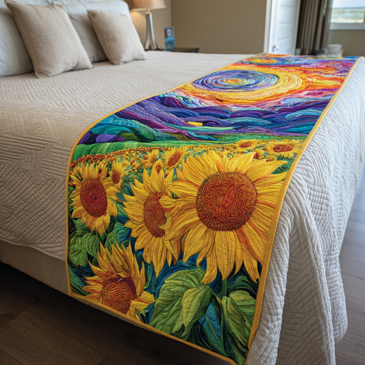 Sunflower Path Quilted Bed Runner NCU0DK9199