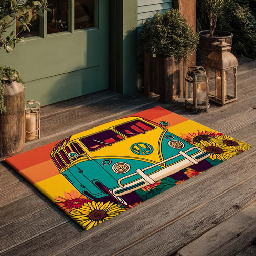 Sunflower Peace Van Doormat NCU0XD847
