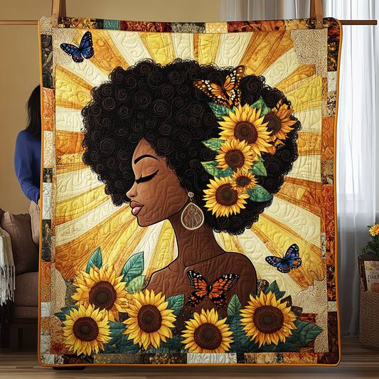 Sunflower Queen Quilted Blanket NCU0TL2441