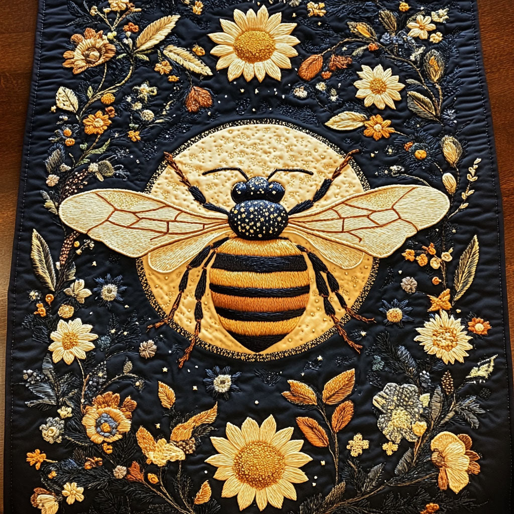 Sunflower Queen Quilted Table Runner NCU0NT4021