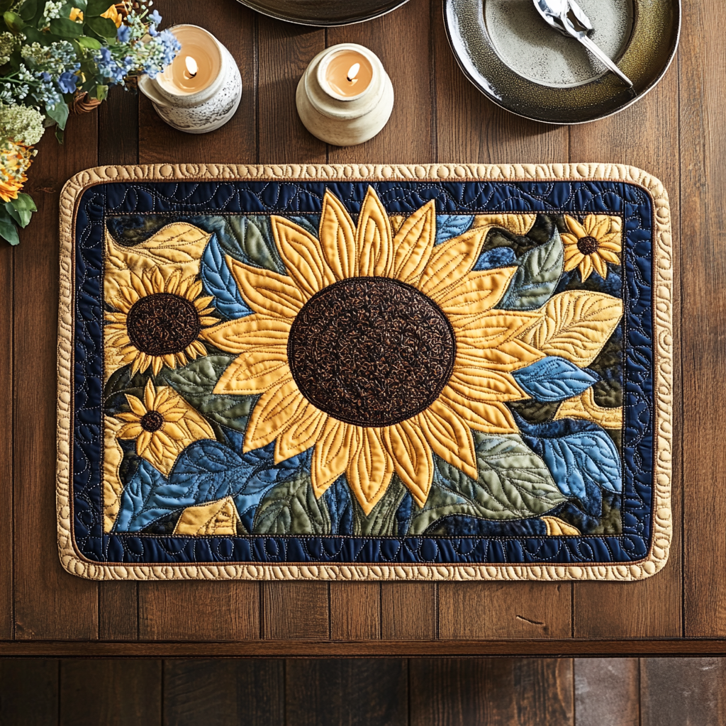 Sunflower Quilted Place Mat NCU0VH163