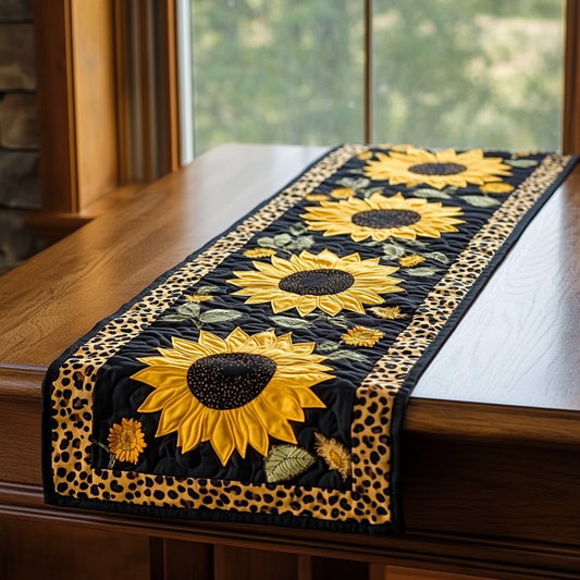 Sunflower Radiance Quilted Table Runner NCU0DK8601