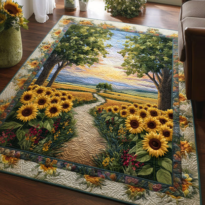 Sunflower Serenity Meadow Area Rug NCU0PT11560