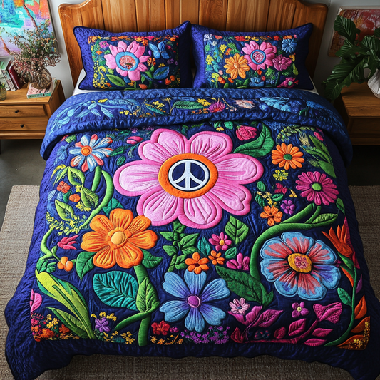 Sunflower Serenity Quilted Bedding Set NCU0DK6390