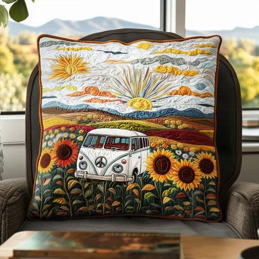 Sunflower Soul Van Quilted Pillow Case NCU0PT6170