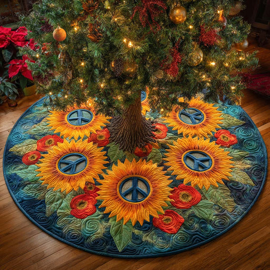 Sunflower Spirit Quilted Tree Skirt NCU0XD1331