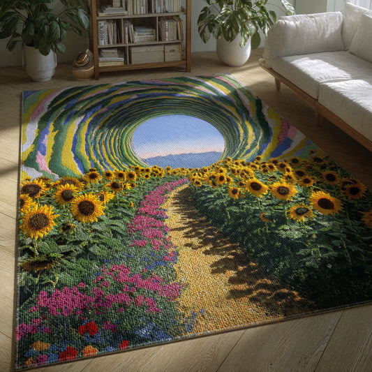 Sunflower Valley Escape Area Rug NCU0PT11561
