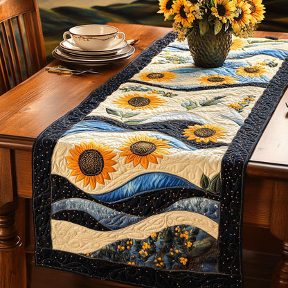 Sunflower Valley Quilted Table Runner NCU0PT5240
