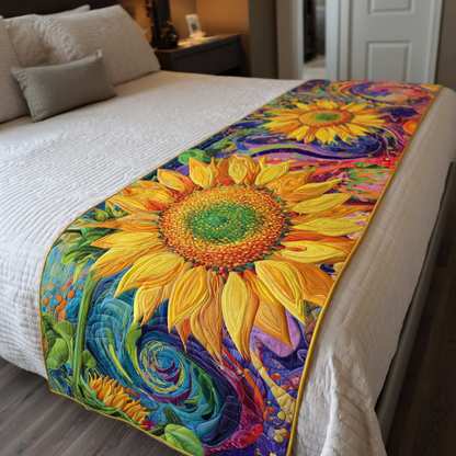 Sunflower Vibe Quilted Bed Runner NCU0DK9197