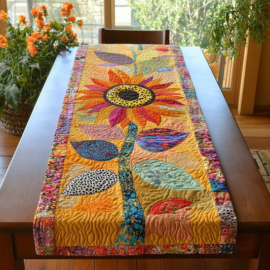 Sunflower Vibes Quilted Table Runner NCU0DK8598