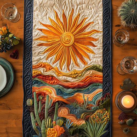 Sunkissed Dunes Quilted Table Runner NCU0VH3080