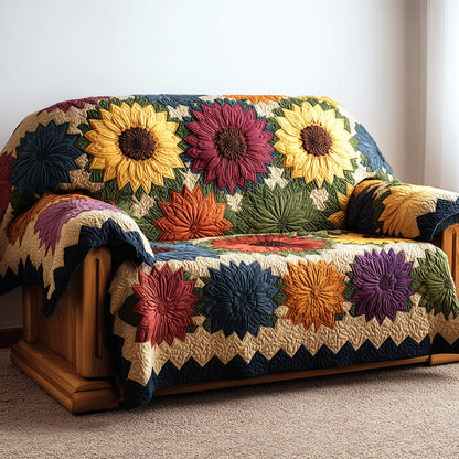 Sunlight Field Quilted Sofa Cover NCU0TD1962