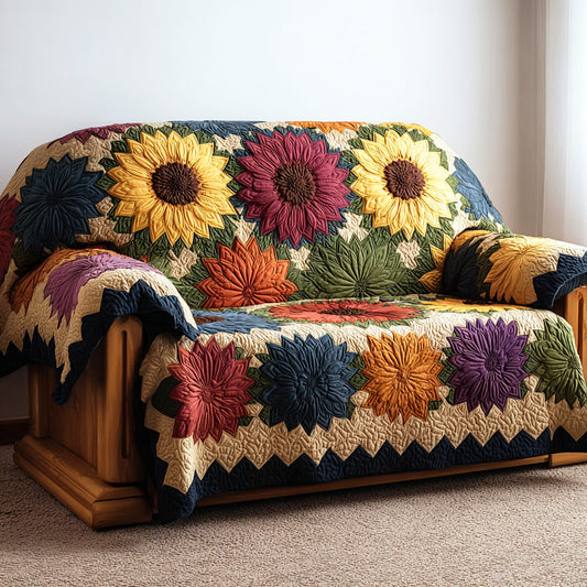 Sunlight Field Quilted Sofa Cover NCU0TD1962