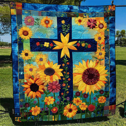 Sunlit Cross Quilted Blanket NCU0TH997