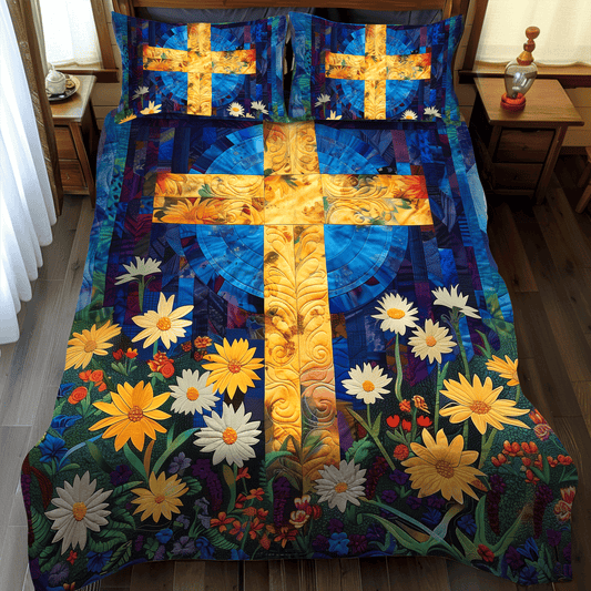 Sunlit Garden 3-Piece Quilted Bedding Set NCU0TH987