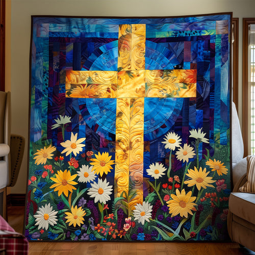 Sunlit Garden Art Quilt Hanging NCU0TH1562