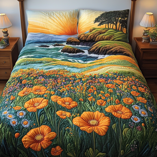 Sunlit Meadow Quilted Bedding Set NCU0DV5012