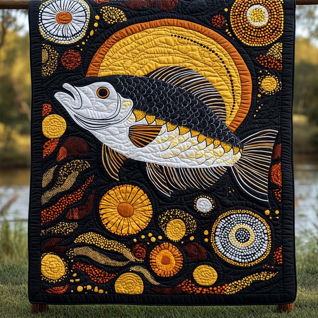 Sunlit Bass Quilted Blanket NCU0XD269