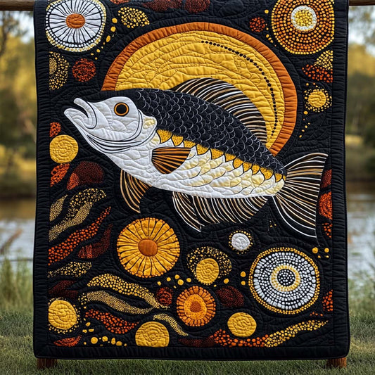 Sunlit Bass Quilted Blanket NCU0XD269