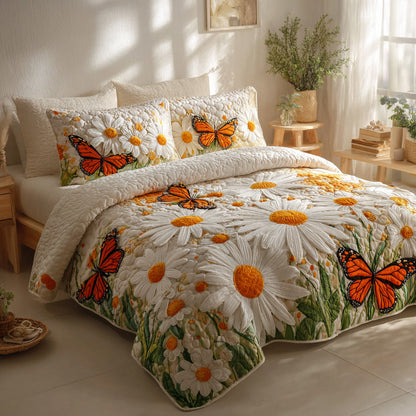 Daisy 3-Piece Quilted Bedding Set NCU0VT374