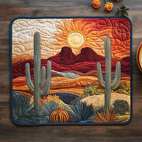 Sunlit Cactus Quilted Placemat NCU0DV6717