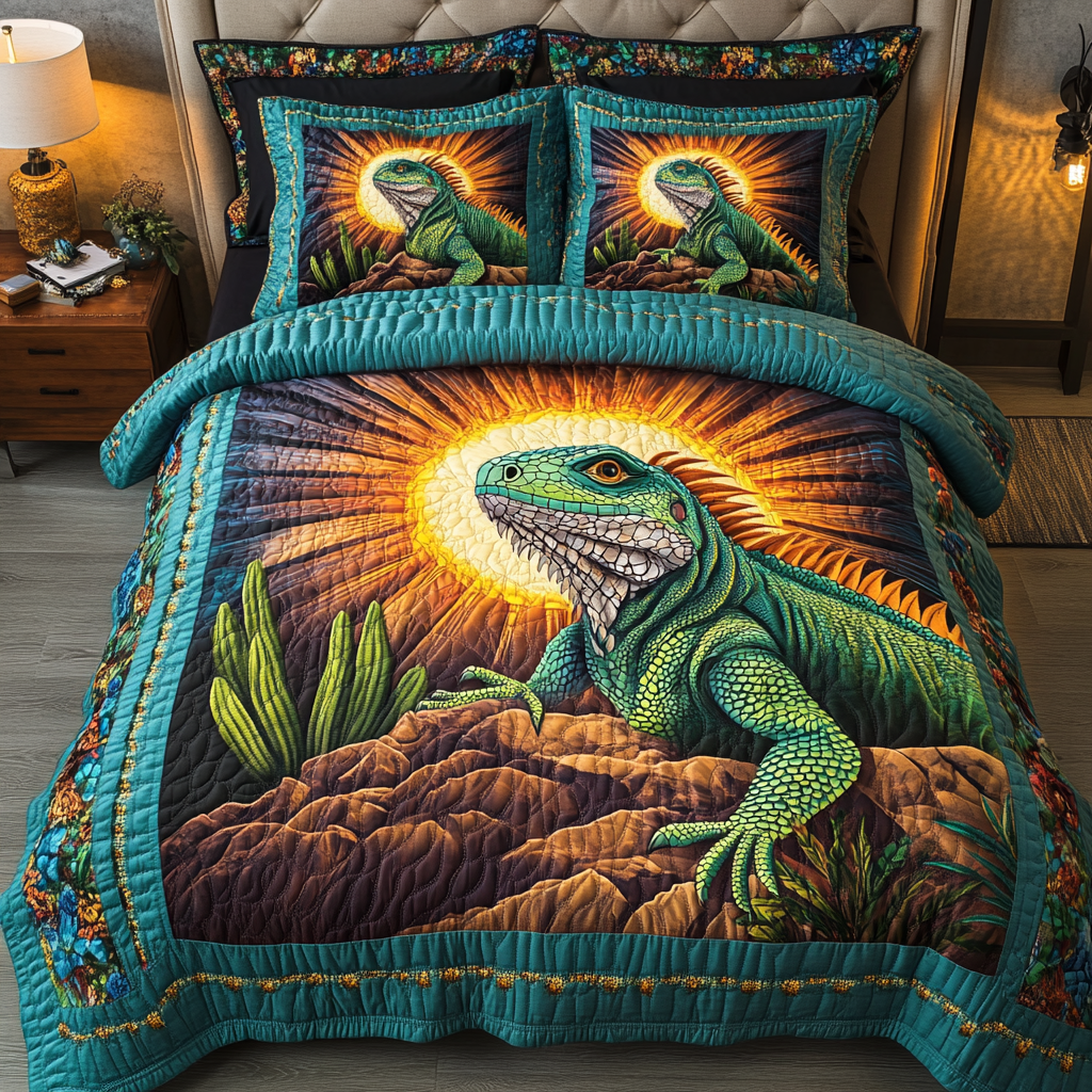 Sunlit Crawler 3-Piece Quilted Bedding Set NCU0DK4676