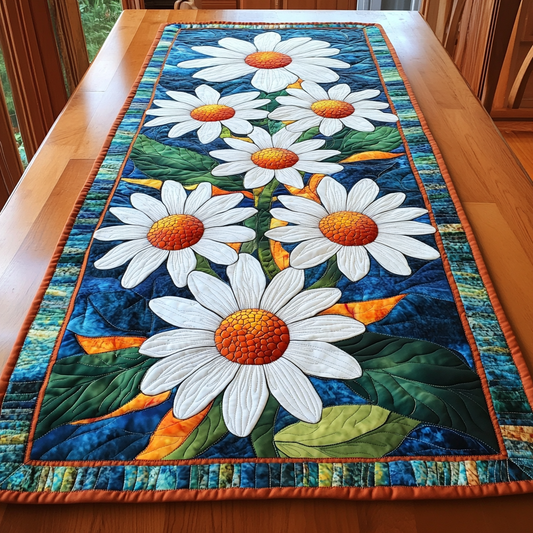 Sunlit Daisy Quilted Table Runner NCU0DK6024