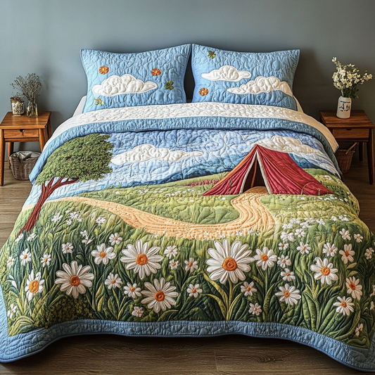 Sunlit Escape 3-Piece Quilted Bedding Set NCU0VH4044