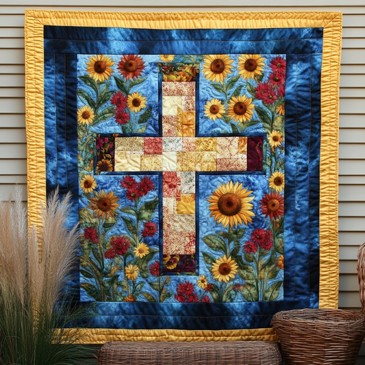 Sunlit Fields Art Quilt Hanging NCU0TL919