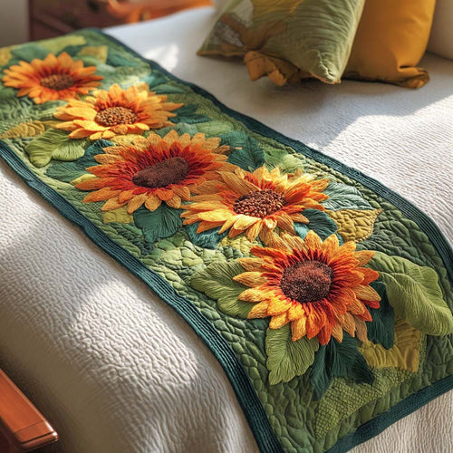 Sunlit Garden Path Quilted Bed Runner NCU0XD1219