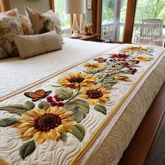 Sunlit Garden Quilted Bed Runner NCU0DV9474