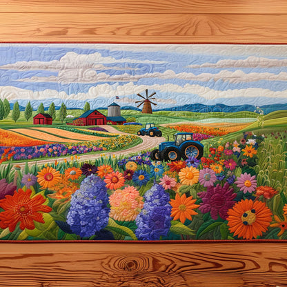 Sunlit Harvest Quilted Table Runner NCU0NT6301