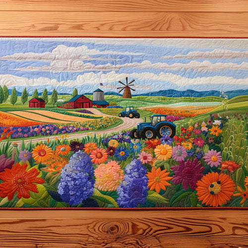 Sunlit Harvest Quilted Table Runner NCU0NT6301