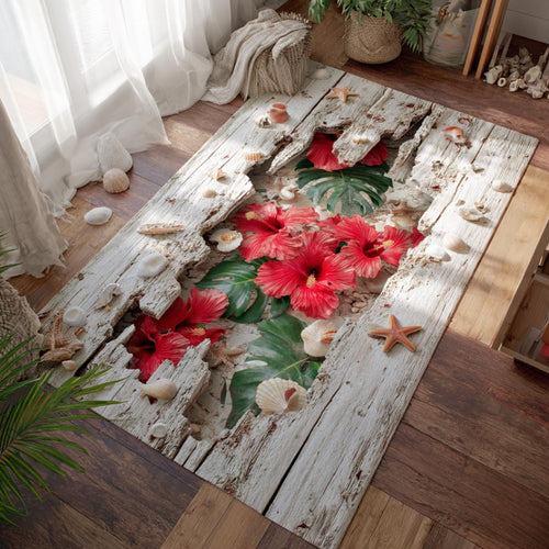 Sunlit Hibiscus Area Rug NCU0DV9257