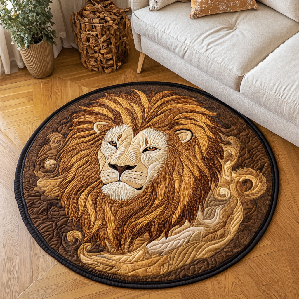 Sunlit Majesty Quilted Round Mat NCU0DK5534