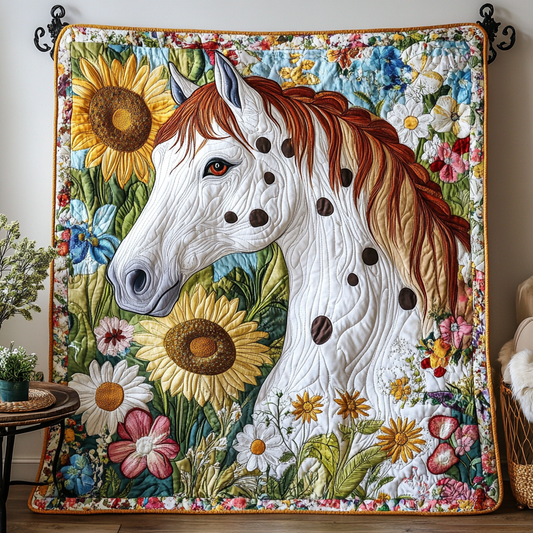 Sunlit Mane Quilted Blanket NCU0DK6560